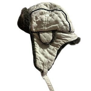 Chic Brown and Cream Quilted Trapper Women's Hat
